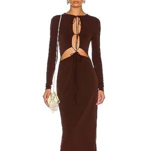 Aya muse NWT brown dress
